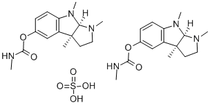 structure of CAS# 64-47-1, Eserine Sulfate;Eserine Sulfate, Physostigmine Sulfate;Prestwick_206;D03826