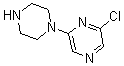 结构式 CAS# 64022-27-1, 2-氯-6-(1-哌嗪基)-吡嗪