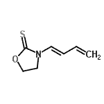 CAS#: 640287-80-5， 3-[(1E)-1,3-Butadien-1-yl]-1,3-oxazolidine-2-thione
