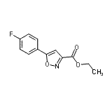 CAS#: 640291-92-5， Ethyl 5-(4-fluorophenyl)-1,2-oxazole-3-carboxylate