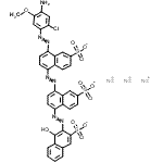 CAS#: 6411-51-4， Trisodium 3-{[4-({4-[(4-Amino-2-Chloro-5-Methoxyphenyl)Diazenyl]-6-Sulfonato-1-Naphthyl}Diazenyl)-6-Sulfonato-1-Naphthyl]Diazenyl}-4-Hydroxy-2-Naphthalenesulfonate