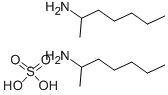 结构式 CAS# 6411-75-2, (+/-)-2-氨基庚烷硫酸盐