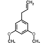 结构式 CAS# 64118-89-4, 1-烯丙基-3,5-二甲氧基苯