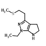 CAS#: 641584-87-4， 1-Ethyl-3-[2-(methylsulfanyl)ethyl]-1,4,5,6-tetrahydropyrrolo[2,3-c]pyrazole