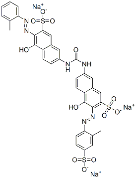 CAS#: 6420-43-5， Trisodium 4-Hydroxy-7-[[[[5-Hydroxy-7-Sulphonato-6-[(O-Tolyl)Azo]-2-Naphthyl]Amino]Carbonyl]Amino]-3-[(2-Methyl-4-Sulphonatophenyl)Azo]Naphthalene-2-Sulphonate