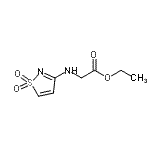 CAS#: 642088-36-6， Ethyl N-(1,1-dioxido-1,2-thiazol-3-yl)glycinate