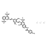 CAS#: 6421-66-5， Trisodium 3-{[4-({6-[(4-Aminobenzoyl)Amino]-1-Hydroxy-3-Sulfonato-2-Naphthyl}Diazenyl)-3,5-Dimethylphenyl]Diazenyl}-1,5-Naphthalenedisulfonate