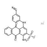 CAS#: 6424-87-9， Sodium 1-Amino-4-[(3-Cyanophenyl)Amino]-9,10-Dioxo-9,10-Dihydro-2-Anthracenesulfonate