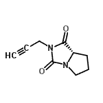 CAS#: 642460-52-4， (7aS)-2-(2-Propyn-1-yl)tetrahydro-1H-pyrrolo[1,2-c]imidazole-1,3(2H)-dione