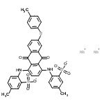 CAS#: 6425-06-5， Disodium 2,2'-({6-[(4-Methylphenyl)Sulfanyl]-9,10-Dioxo-9,10-Dihydroanthracene-1,4-Diyl}Diimino)Bis(5-Methylbenzenesulfonate)