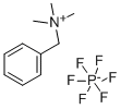 结构式 CAS# 6427-70-9, 苄基三甲基铵六氟磷酸盐