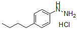 structure of CAS# 64287-11-2, (4-Butylphenyl)-Hydrazine Hydrochloride (1:1);1-(4-BUTYLPHENYL)HYDRAZINE HYDROCHLORIDE;4-N-BUTYLPHENYLHYDRAZINE HYDROCHLORIDE;4-BUTYLPHENYLHYDRAZINE HYDROCHLORIDE