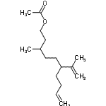 CAS#: 64309-03-1， 6-Isopropenyl-3-methyl-9-decen-1-yl acetate