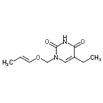 CAS#: 643742-70-5， 5-Ethyl-1-{[(1E)-1-propen-1-yloxy]methyl}-2,4(1H,3H)-pyrimidinedione