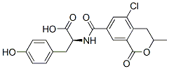 CAS#: 64398-36-3， N-((5-Chloro-3,4-Dihydro-3-Methyl-1-Oxo-1H-2-Benzopyran-7-Yl)Carbonyl)-L-Tyrosine