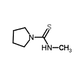 CAS#: 64480-14-4， N-Methyl-1-pyrrolidinecarbothioamide