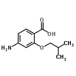 structure of CAS# 644990-75-0, 4-Amino-2-isobutoxybenzoic acid