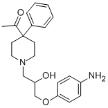 CAS 登录号：64511-75-7， 1-(3-(4-氨基苯氧基-2-羟基丙基)-4-苯基-4-哌啶基)乙酮