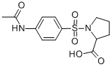 structure of CAS# 64527-22-6, 1-{[4-(Acetylamino)Phenyl]Sulfonyl}Pyrrolidine-2-Carboxylic Acid;(2S)-1-(4-Acetamidophenyl)Sulfonyl-2-Pyrrolidinecarboxylate;Zinc00031349