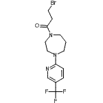 CAS#: 646455-90-5， 3-Bromo-1-{4-[5-(trifluoromethyl)-2-pyridinyl]-1,4-diazepan-1-yl}-1-propanone