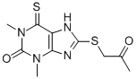 CAS#: 6466-01-9， 6,7-Dihydro-1,3-Dimethyl-8-[(2-Oxopropyl)Thio]-6-Thioxo-1H-Purin-2(3H)-One