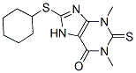 CAS#: 6466-13-3， 8-(Cyclohexylthio)-1,3-Dimethyl-2-Thioxo-2,3-Dihydro-7H-Purin-6(1H)-One