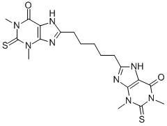 CAS#: 6466-31-5， 8,8'-(1,5-Pentanediyl)Bis(3,7-Dihydro-1,3-Dimethyl-2-Thioxo-6H-Purin-6-One)