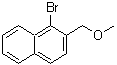 structure of CAS# 64689-70-9, 1-Bromo-2-(methoxymethyl)naphthalene;1-Bromo-2-methoxymethylnaphthalene;MFCD00059518
