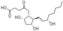 CAS#: 64700-71-6， (1R,2R,3R,5S)-3,5-Dihydroxy-2-[(1E,3S)-3-Hydroxy-1-Octen-1-Yl]-gamma-Oxo-Cyclopentanepentanoicacid