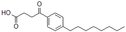 structure of CAS# 64779-10-8, 4-Octyl-gamma-Oxo-Benzenebutanoic Acid;4-(4-OCTYLPHENYL)-4-OXOBUTANOIC ACID;3-(4-N-OCTYLBENZOYL)PROPIONIC ACID;3-(4-Octylbenzoyl)-Propionic Acid