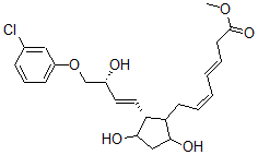 CAS#: 64812-64-2， (3E,5Z)-7-[(1R)-2beta-[(E,R)-4-(3-Chlorophenoxy)-3-Hydroxy-1-Butenyl]-3alpha,5alpha-Dihydroxycyclopentan-1alpha-Yl]-3,5-Heptadienoic Acid Methyl Ester