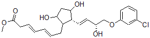 CAS#: 64812-79-9， (3E,5E)-7-[(1R)-2beta-[(E,R)-4-(3-Chlorophenoxy)-3-Hydroxy-1-Butenyl]-3alpha,5alpha-Dihydroxycyclopentan-1alpha-Yl]-3,5-Heptadienoic Acid Methyl Ester