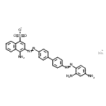 CAS 登录号：6486-30-2， 钠4-氨基-3-({4'-[(2,4-二氨基苯基)偶氮]-4-联苯基}偶氮)-1-萘磺酸酯