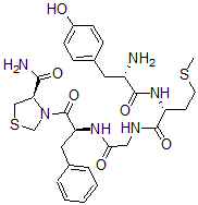 CAS 登录号：64889-79-8， [R-(R*,S*)]-L-酪氨酰-D-蛋氨酰-N-[2-[4-(氨基羰基)-3-噻唑烷基]-2-氧代-1-(苯基甲基)乙基]-甘氨酰胺