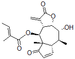 CAS#: 64937-25-3， (Z)-2-Methyl-2-Butenoic Acid [(3aS)-2,3,3a,4,4a,5,7aalpha,8,9,9aalpha-Decahydro-9beta-Hydroxy-4abeta,8alpha-Dimethyl-3-Methylene-2,5-Dioxoazuleno[6,5-b]Furan-4alpha-Yl] Ester