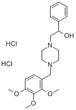 CAS#: 64966-23-0， alpha-Phenyl-4-((2,3,4-Trimethoxyphenyl)Methyl)-1-Piperazineethanol Di Hydrochloride