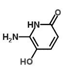 structure of CAS# 65017-17-6, 6-Amino-5-hydroxy-2(1H)-pyridinone;6-amino-5-hydroxypyridin-2(1H)-one