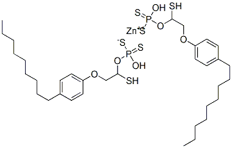 CAS#: 65045-87-6， 1-Mercapto-2-(4-Nonylphenoxy)Ethyl Hydrogen Phosphorodithioate, Zinc Salt