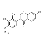 CAS#: 65048-75-1， 3-(2,3-Dihydroxy-4-methoxyphenyl)-7-hydroxy-4H-chromen-4-one