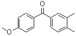 structure of CAS# 65057-21-8, (3,4-Dimethylphenyl)(4-methoxyphenyl)methanone;3,4-dimethyl-4'-methoxybenzophenone