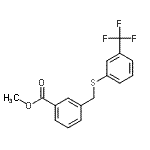 CAS#: 650617-47-3， Methyl 3-({[3-(trifluoromethyl)phenyl]sulfanyl}methyl)benzoate
