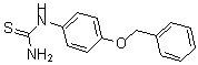 structure of CAS# 65069-53-6, N-[4-(Phenylmethoxy)Phenyl]-Thiourea;Thiourea, N-[4-(Phenylmethoxy)Phenyl]-;Zinc02528135;Aids-247061