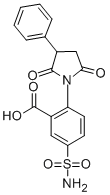 CAS#: 65116-58-7， 5-(Aminosulfonyl)-2-(2,5-dioxo-3-phenyl-1-pyrrolidinyl)benzoic acid