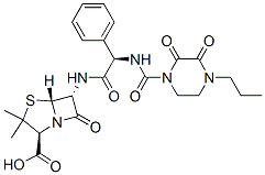 CAS#: 65125-88-4， (2S,5R,6R)-6-[[(R)-[[(2,3-Dioxo-4-Propylpiperazin-1-Yl)Carbonyl]Amino]Phenylacetyl]Amino]-3,3-Dimethyl-7-Oxo-4-Thia-1-Azabicyclo[3.2.0]Heptane-2-Carboxylic Acid