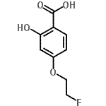 CAS#: 651331-95-2， 4-(2-Fluoroethoxy)-2-hydroxybenzoic acid