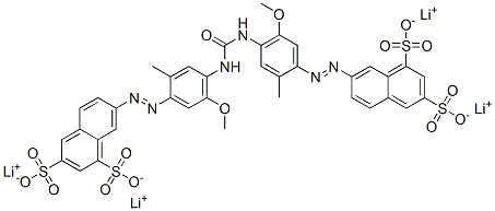 CAS#: 65151-41-9， Tetralithium 7,7'-[Carbonylbis[Imino(5-Methoxy-2-Methyl-4,1-Phenylene)Azo]]Bis(Naphthalene-1,3-Disulphonate)