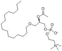 CAS#: 65154-06-5， 1-O-Hexadecyl-2-Acetyl-Sn-Glycero-3-Phosphocholine