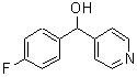 structure of CAS# 65214-62-2, (4-Fluorophenyl)(4-pyridinyl)methanol;1,1-(4-FLUOROPHENYL)-(PYRIDIN-4-YL)METHANOL;MFCD03840639