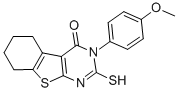 CAS#: 65234-02-8， 2-Mercapto-3-(4-Methoxy-Phenyl)-5,6,7,8-Tetrahydro-3H-Benzo[4,5]Thieno[2,3-d]Pyrimidin-4-One