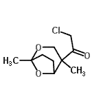 CAS#: 65251-85-6， 2-Chloro-1-(1,4-dimethyl-2,8-dioxabicyclo[3.2.1]oct-4-yl)ethanone